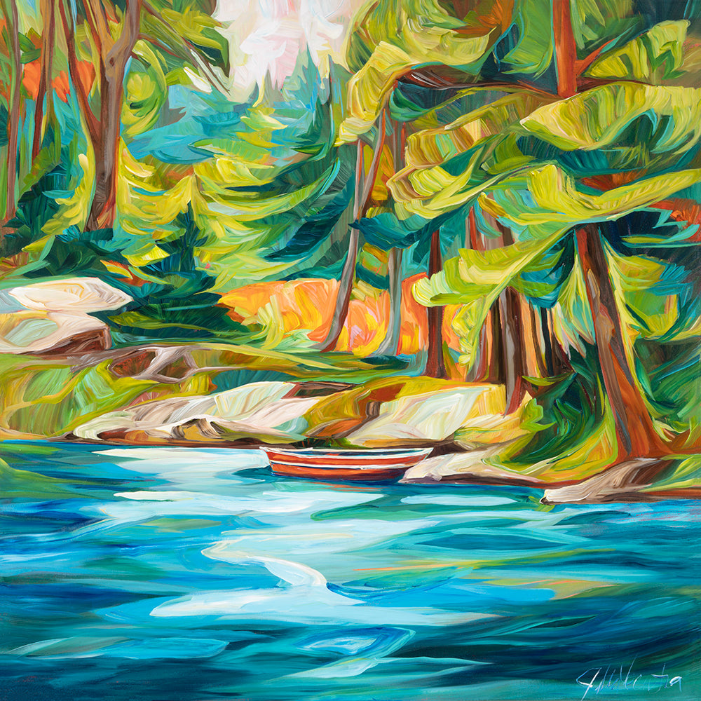 Red Tin Boat by Julia Veenstra