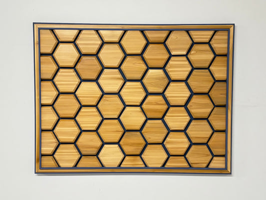 12. Light Hexagon, Blue Frame by Chris Smith