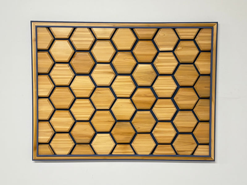 Chris Smith - 12. Light Hexagon, Blue Frame