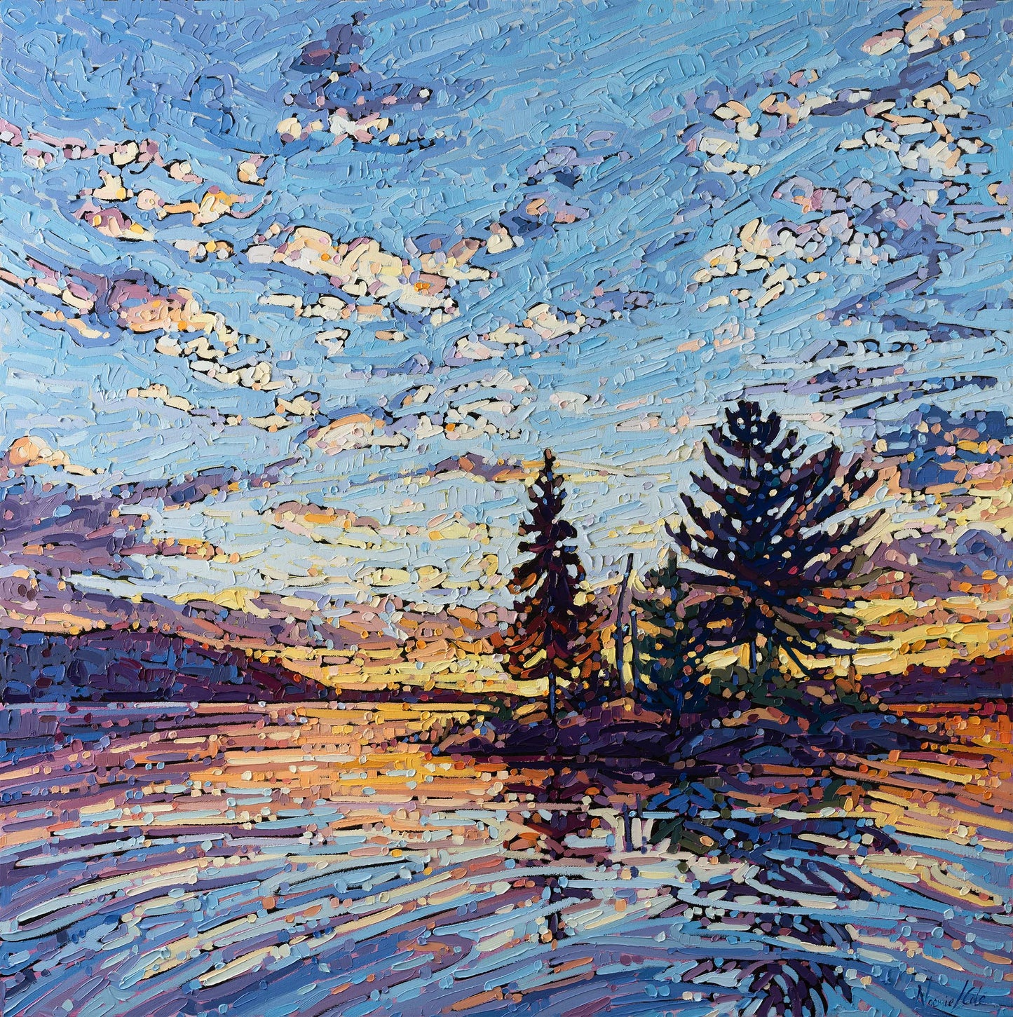 Noémie L. Côté - Island at Sunset