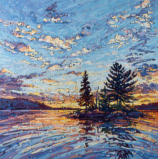 Noémie L. Côté - Island at Sunset