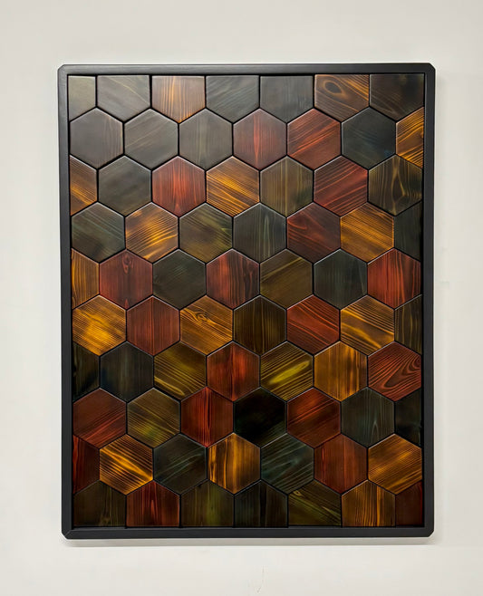 4. Dark Coloured Hexagons by Chris Smith