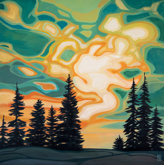 READY - Erica Hawkes - Emperor's Sky, Fine Art Print, 12x12