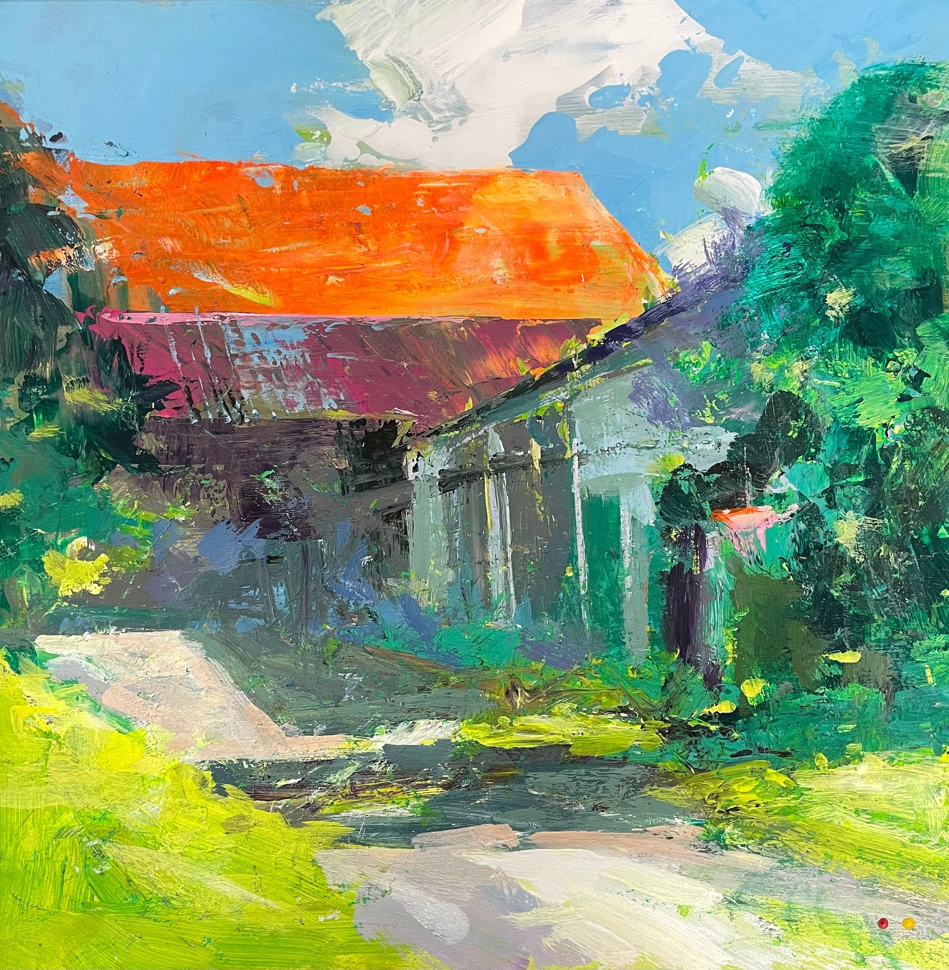 A Barn And Shed In Willingshausen Germany by Andrew Judd