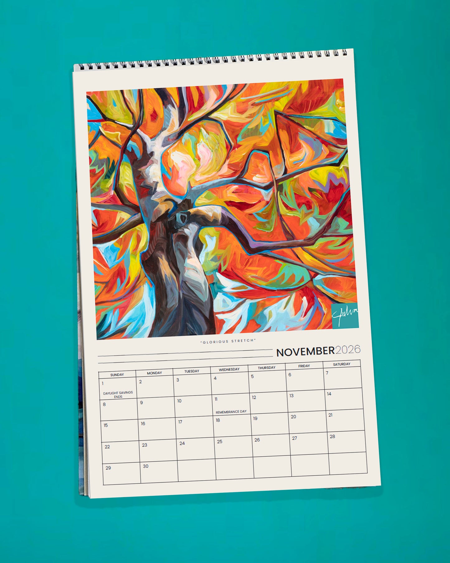 Julia Veenstra - 2026 Wall Calendar