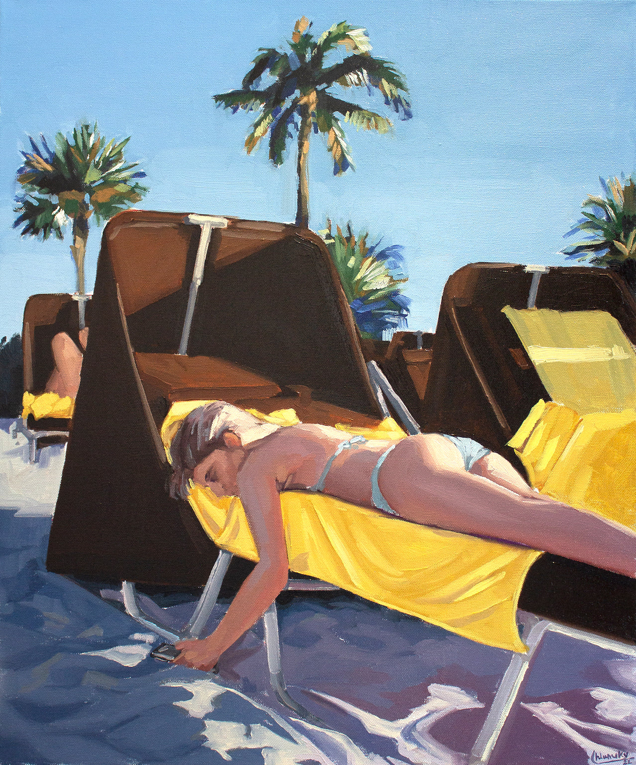 Chloe Chlumecky / Emma At The Beach / 24x20 / Stretched Canvas