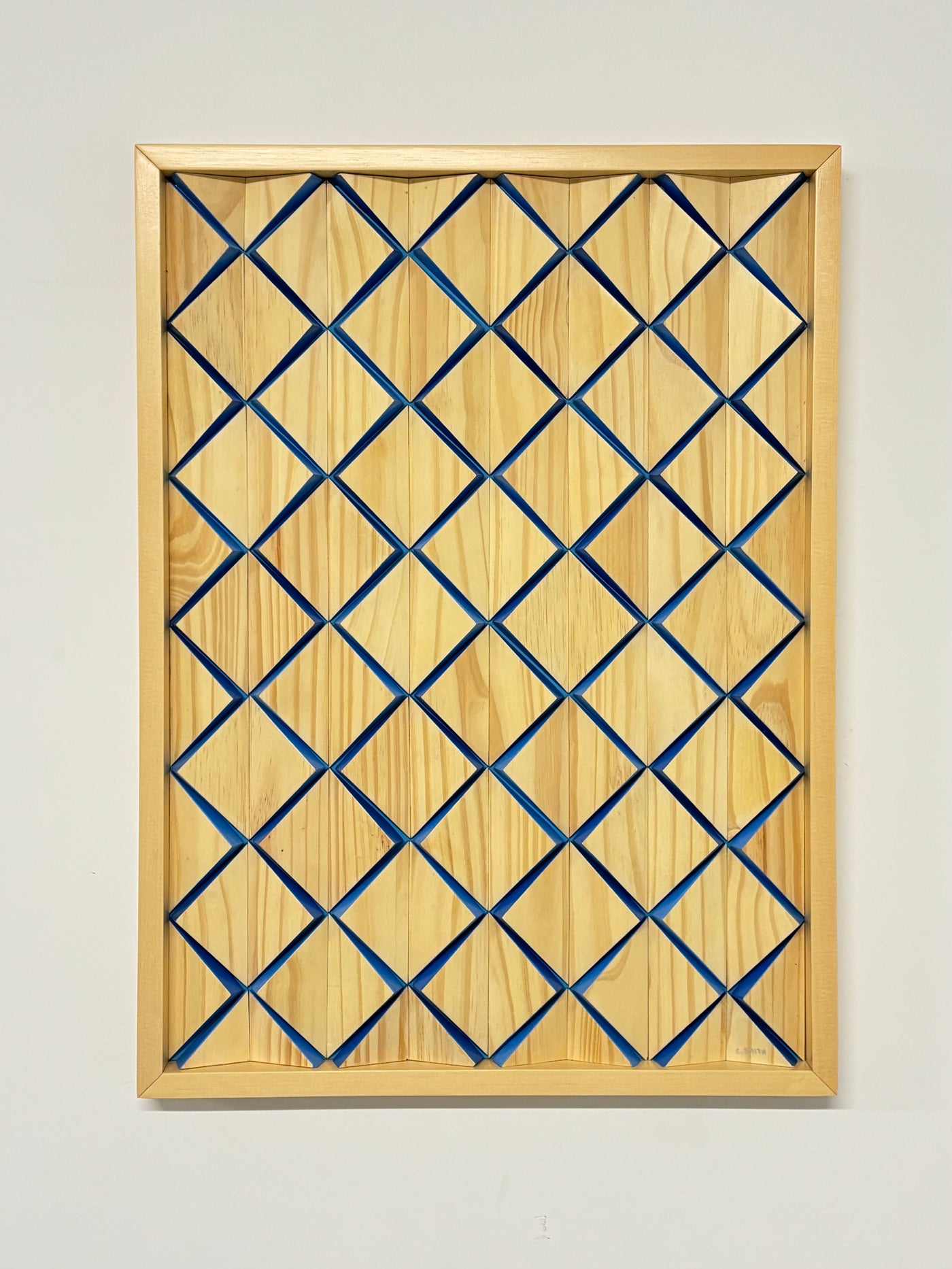 Chris Smith - 14. Blue Background, Natural Frame