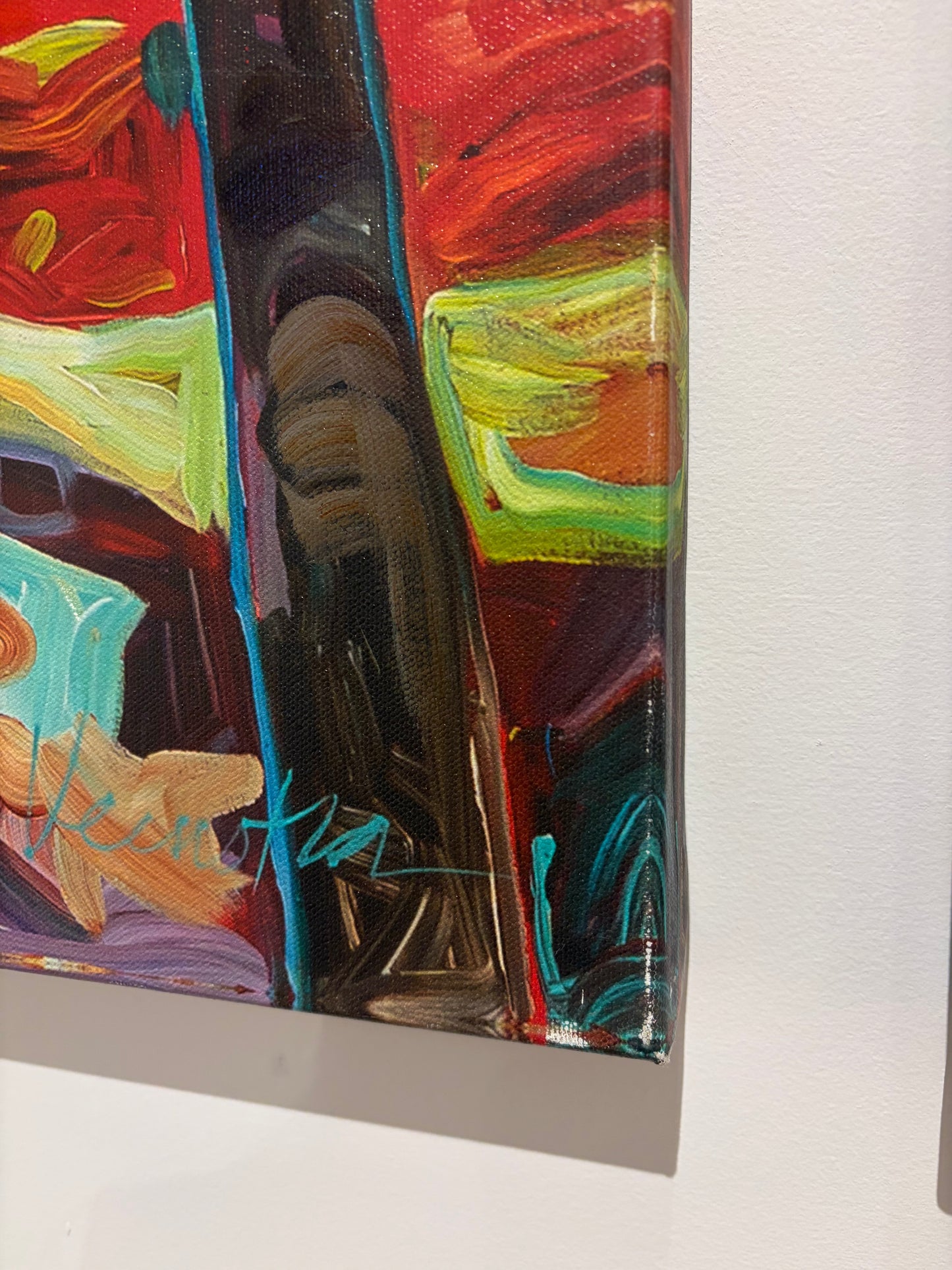 Julia Veenstra / The Winery / 30x38 / Embellished Stretched Canvas