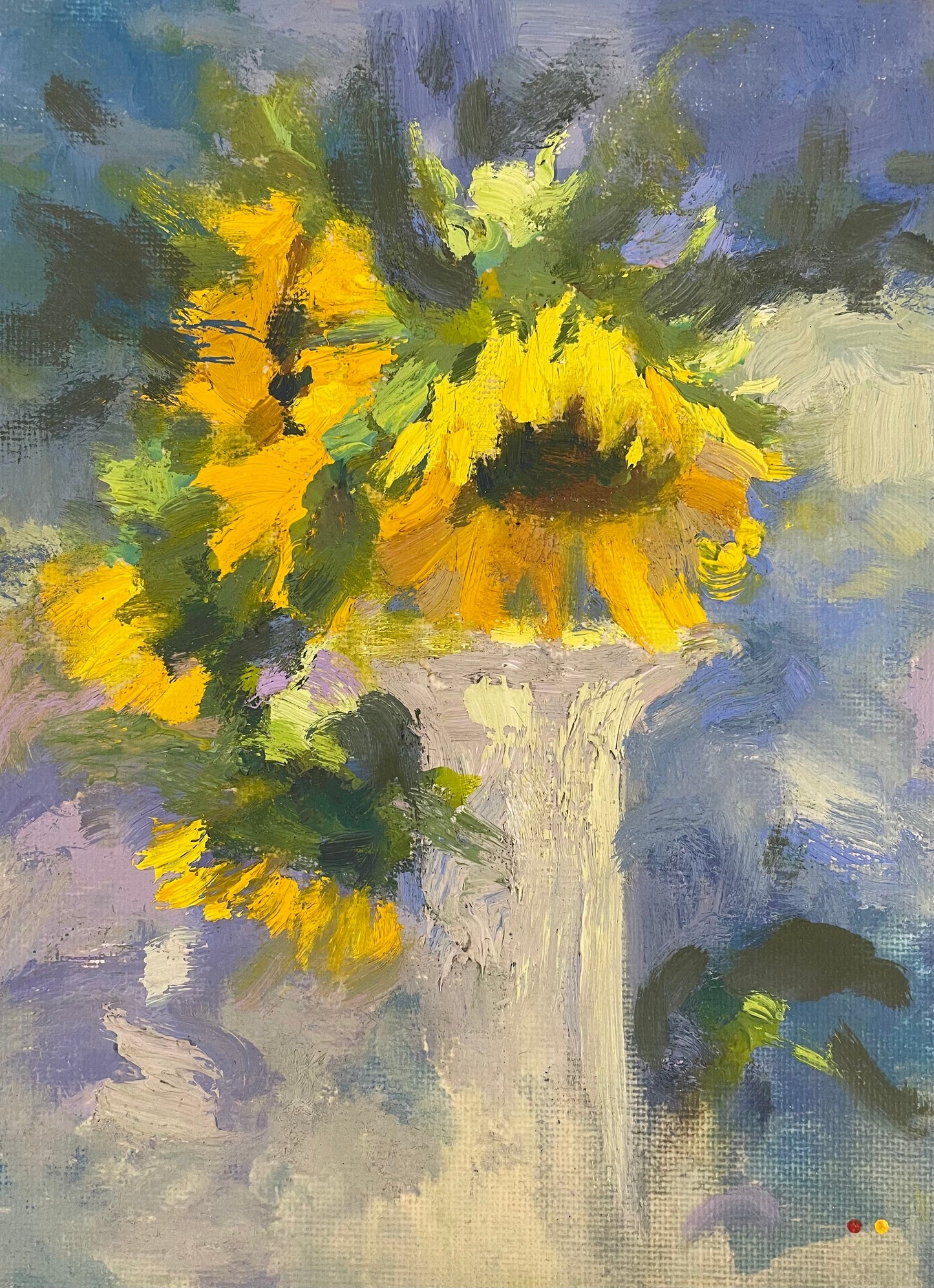 Sunflowers In A Vase by Andrew Judd