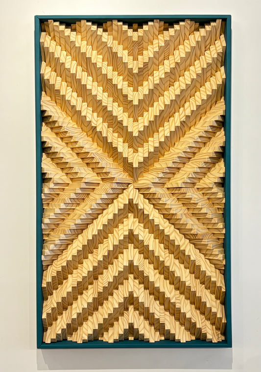 5. Arrows Inward Large Blue Frame by Chris Smith