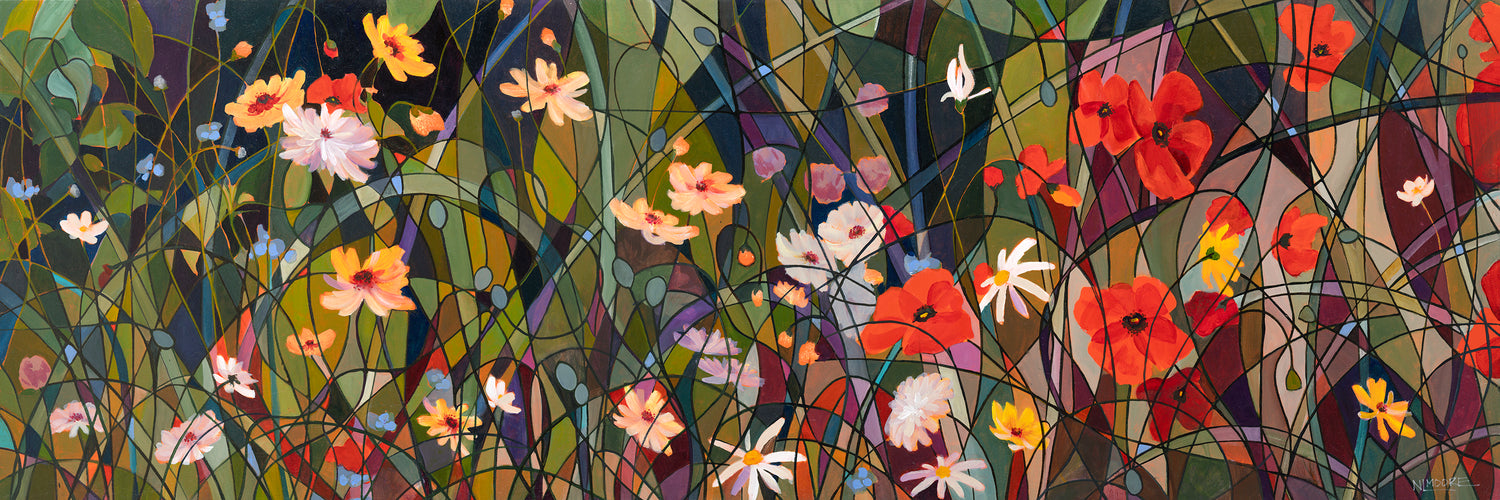 Flora & Fauna Fireworks  by Nancy L. Moore 
