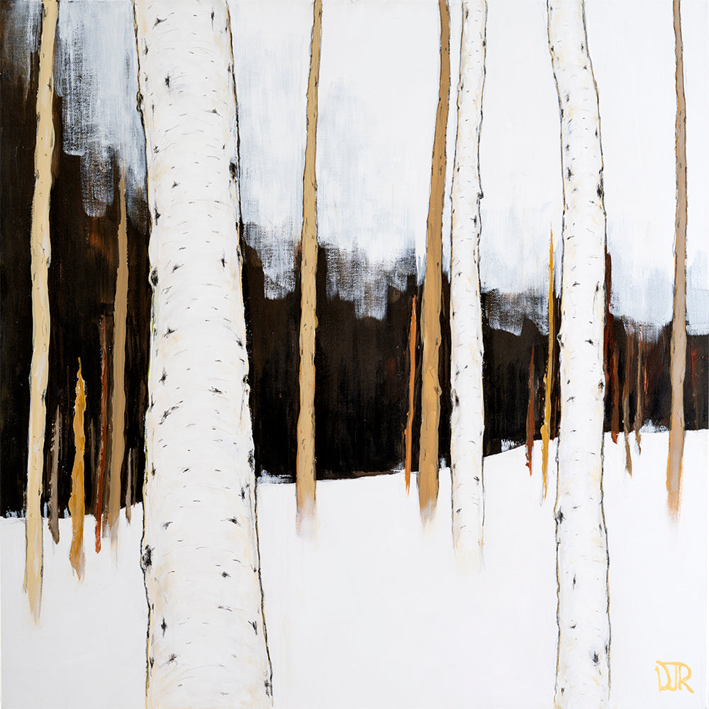 Winter Birch Stillness 5 by Doug Robinson