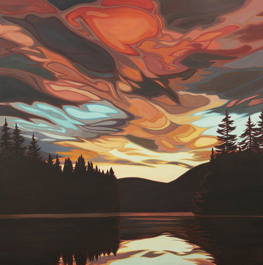 READY - Erica Hawkes - Land of Moving Colours, Fine Art Print, 12x12