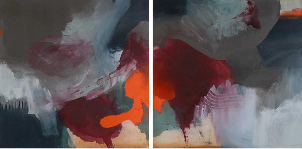 Paige Ring - Jump in the Line Diptych