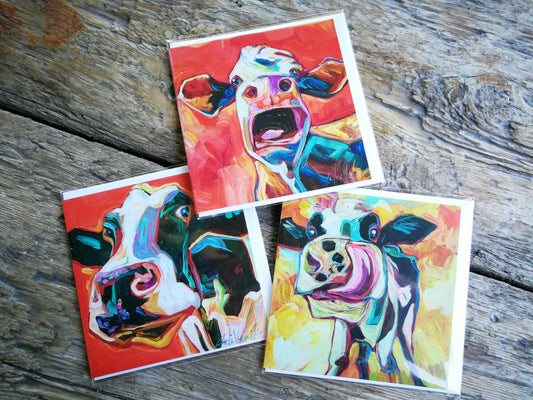 Greeting Cards - Julia Veenstra - Set of 3 (Cows)