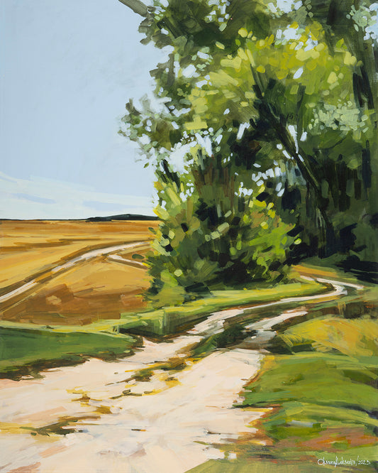 Shady Path To The Fields by Oksana Alekseeva