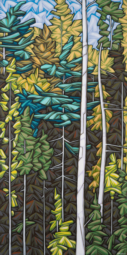Two Blue Trees by Paul Jacob Chapman